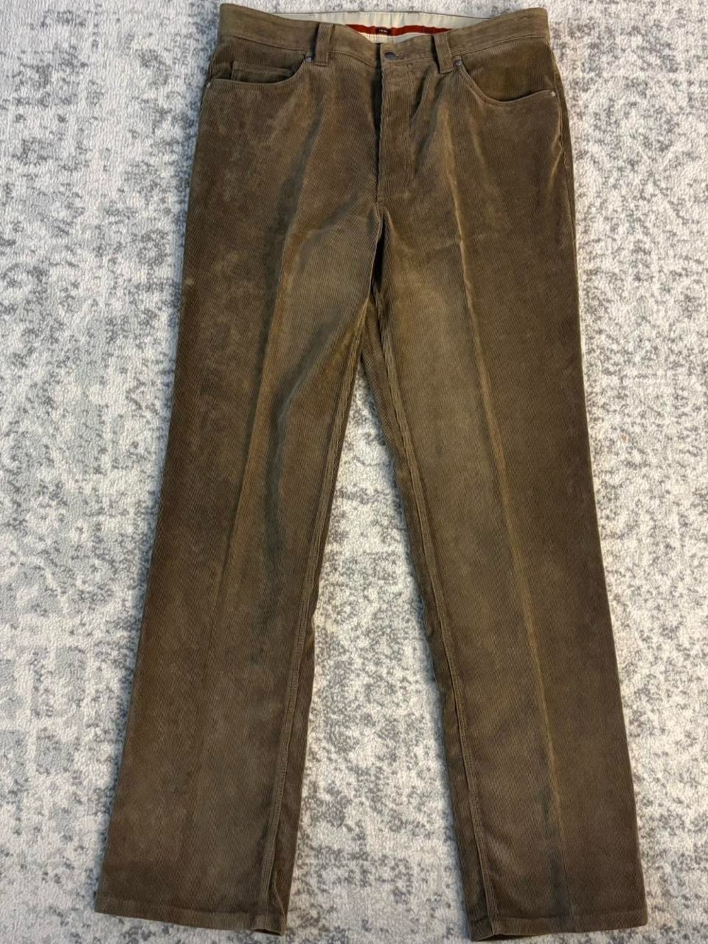 Mens Hiltl Relax Tan/Brown Corduroy Pants Size 36/34
